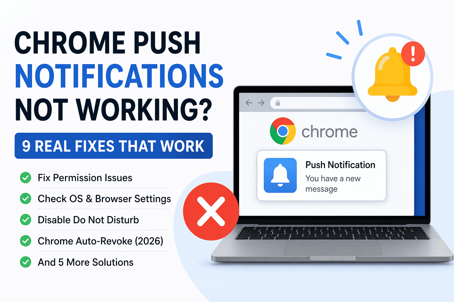 Push Notifications Not Showing in Chrome 9 Fixes That Actually Work (2026)